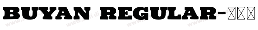 Buyan Regular字体转换